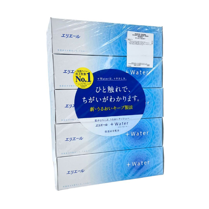 ELLEAIR Plus Water Tissue Box 180Sheet×5pc