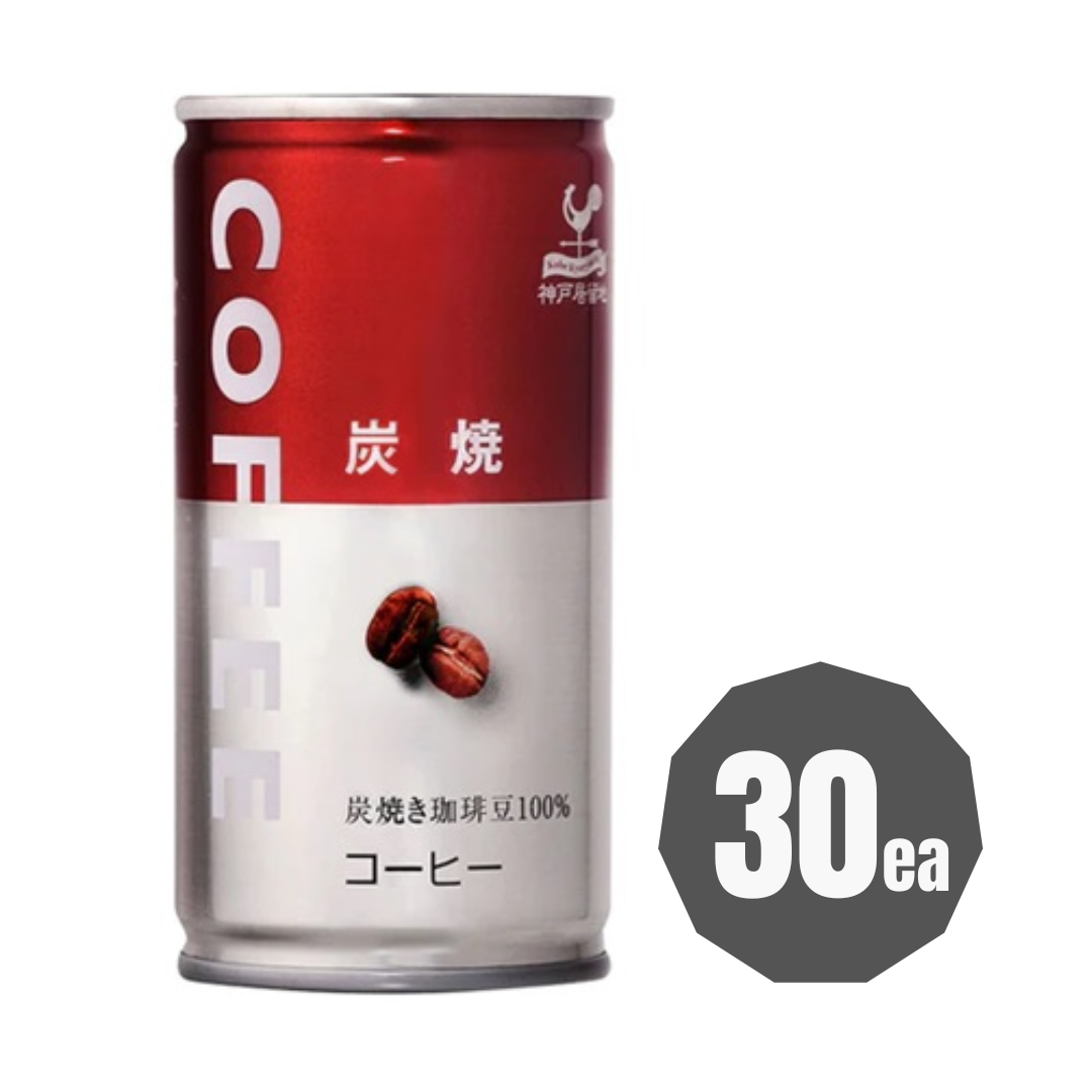 KOBE Charcoal Roasted Coffee 185g x 30ea (BBD: 31/Dec/2025)