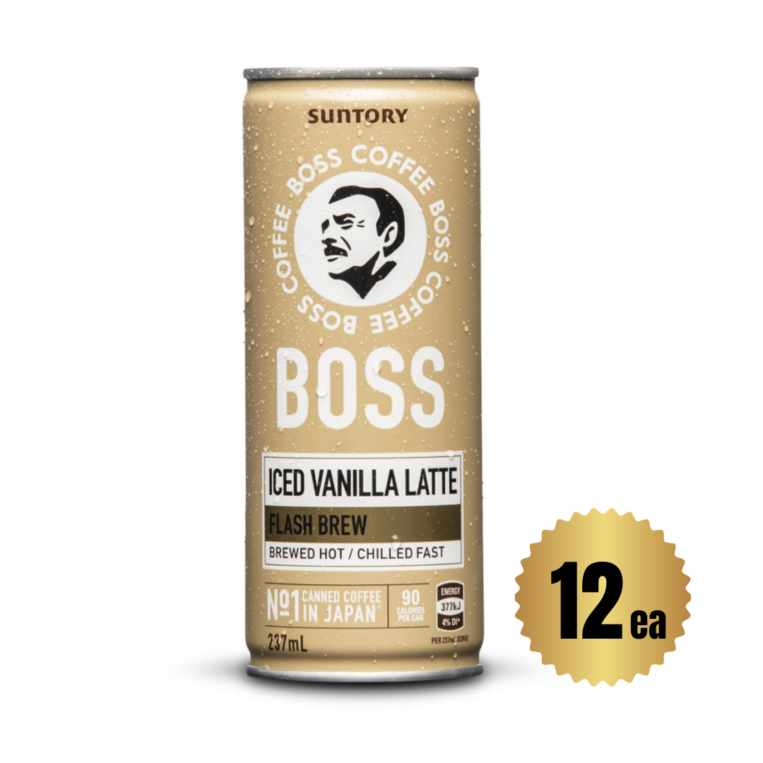 SUNTORY Boss Iced Vanilla Latte 237ml x 12ea