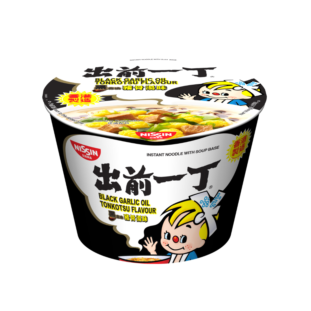 NISSIN Black Garlic Oil Tonkotsu Flavour Bowl 106g x 3pc