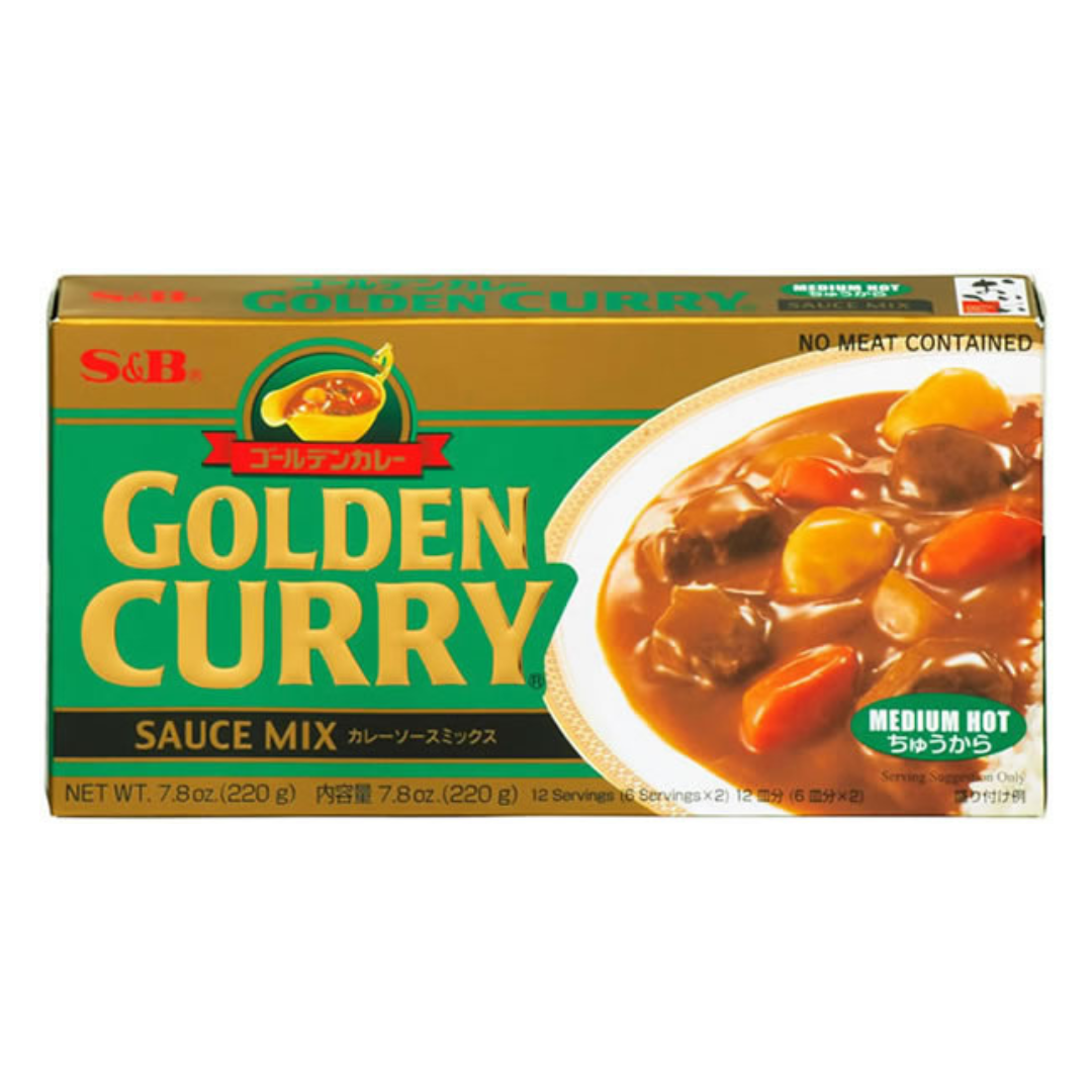 S&B Golden Curry Medium Hot 220g
