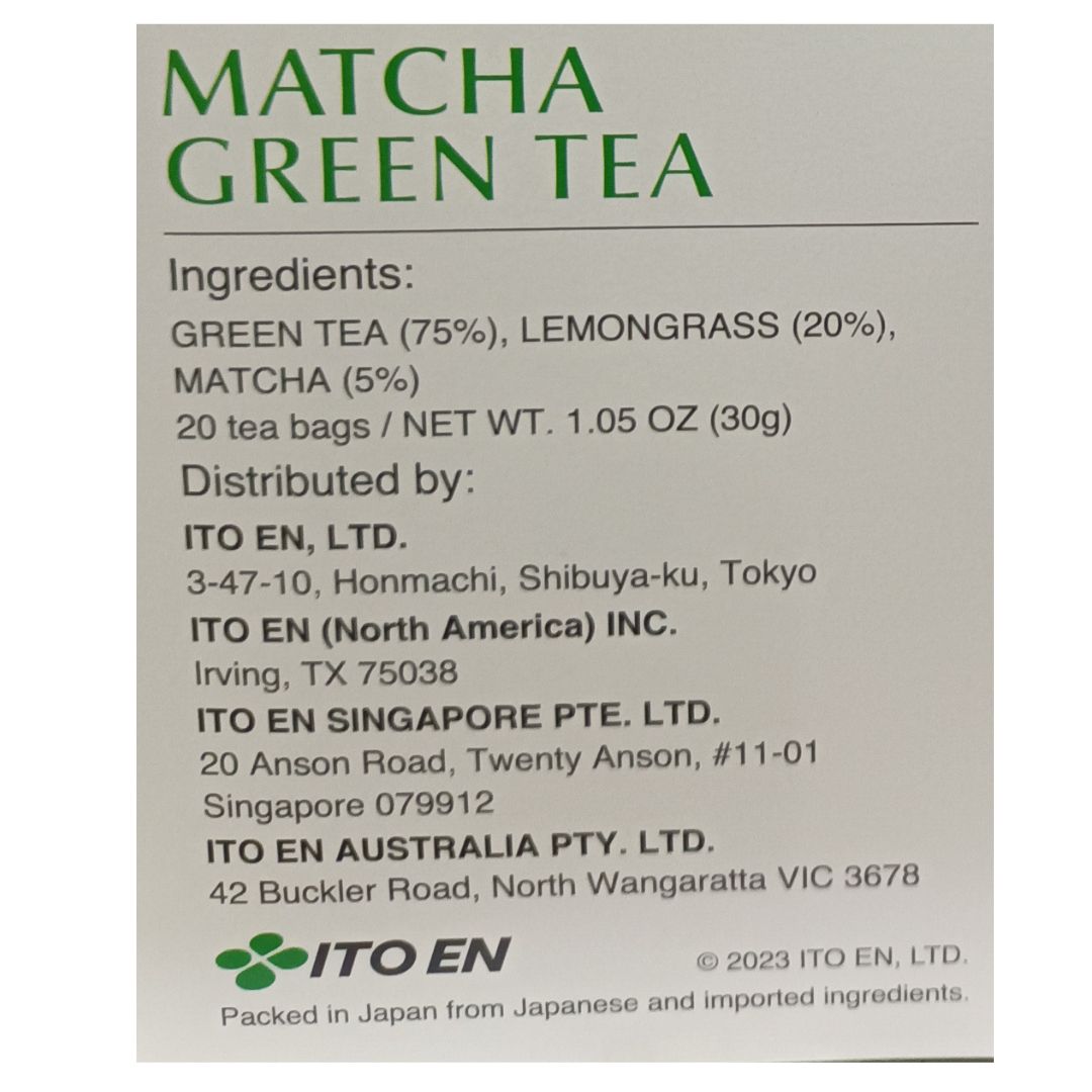Matcha Green Tea Lemongrass 1pkt