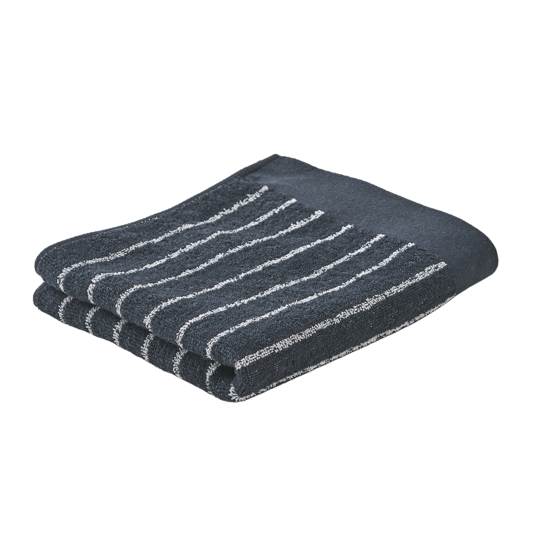 Imabari Washi Bath towel Black Stripe