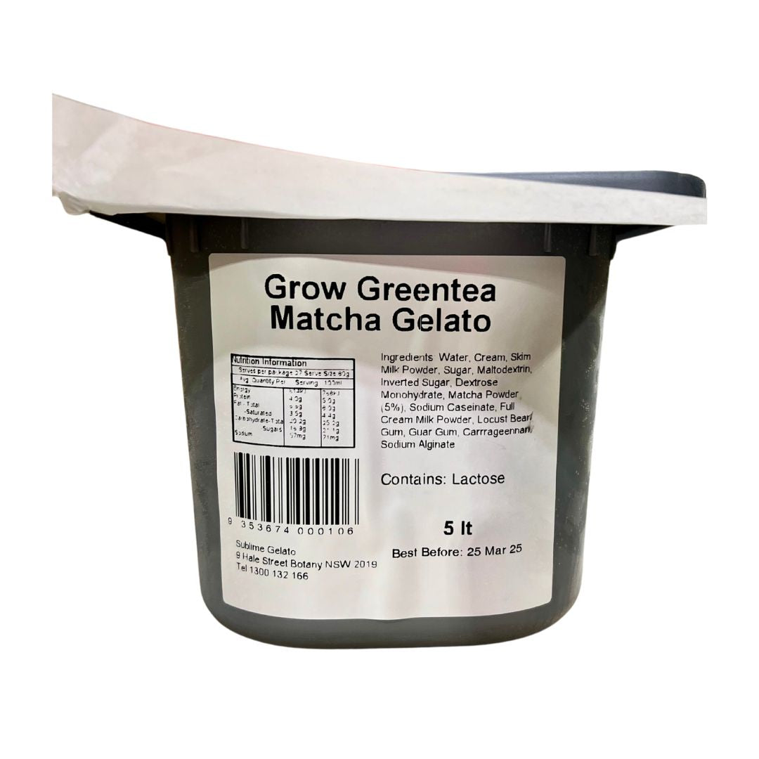 GROW Matcha Gelato 5L