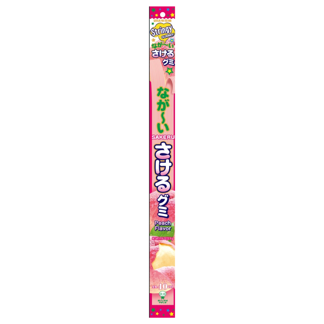 UHA Nagai Sakeru Gummy Hakuto(Peach) 32.9g