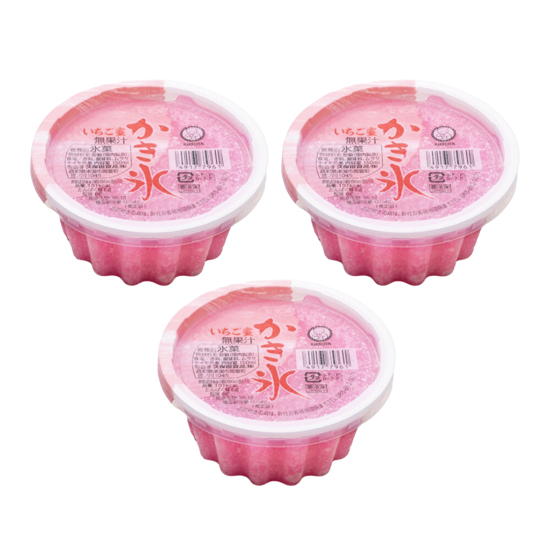 KUBOTA Ichigomitsu Kakigori 150ml × 3ea