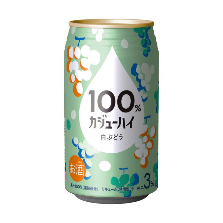 KAJU HI Shirobudo(White Grape) CHUHAI CAN 340ml x 4ea