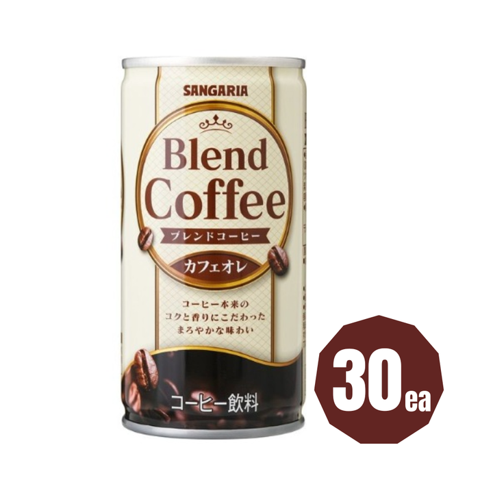 SANGARIA Blend Coffee Cafe Au Lait 185g x 30ea