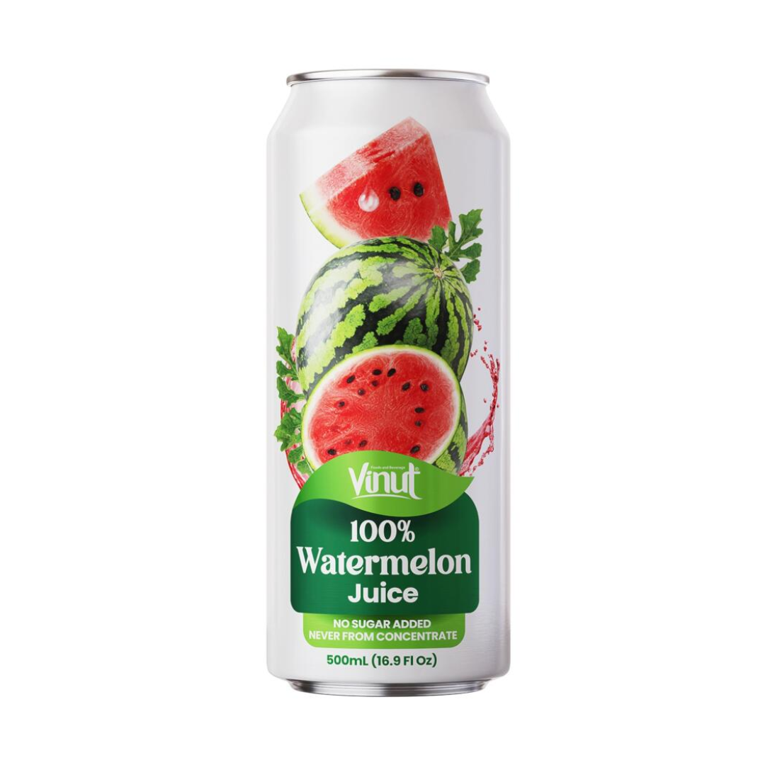 VINUT 100% Watermelon Juice CAN 500ML x 6ea