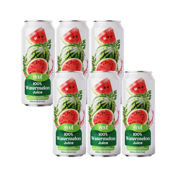 VINUT 100% Watermelon Juice CAN 500ML x 6ea