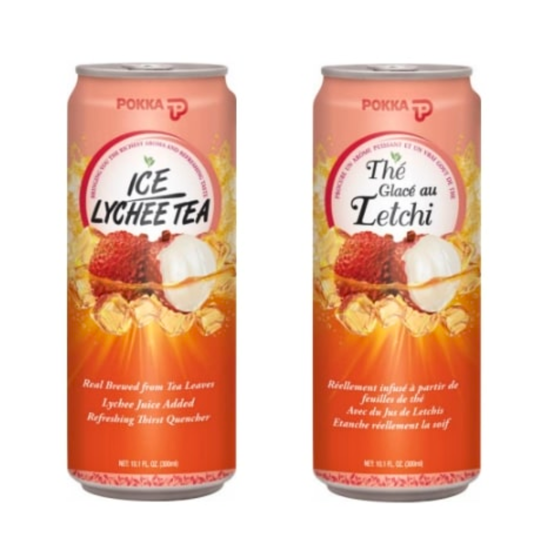 POKKA Lychee Tea (Sleek Can) 300ml x 24ea