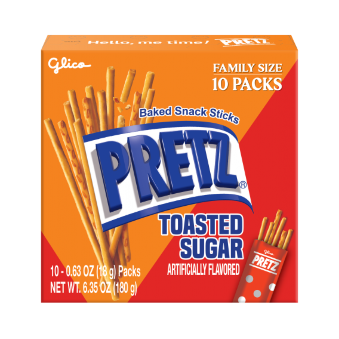 Glico Pretz Party Pack Toasted Sugar 180g