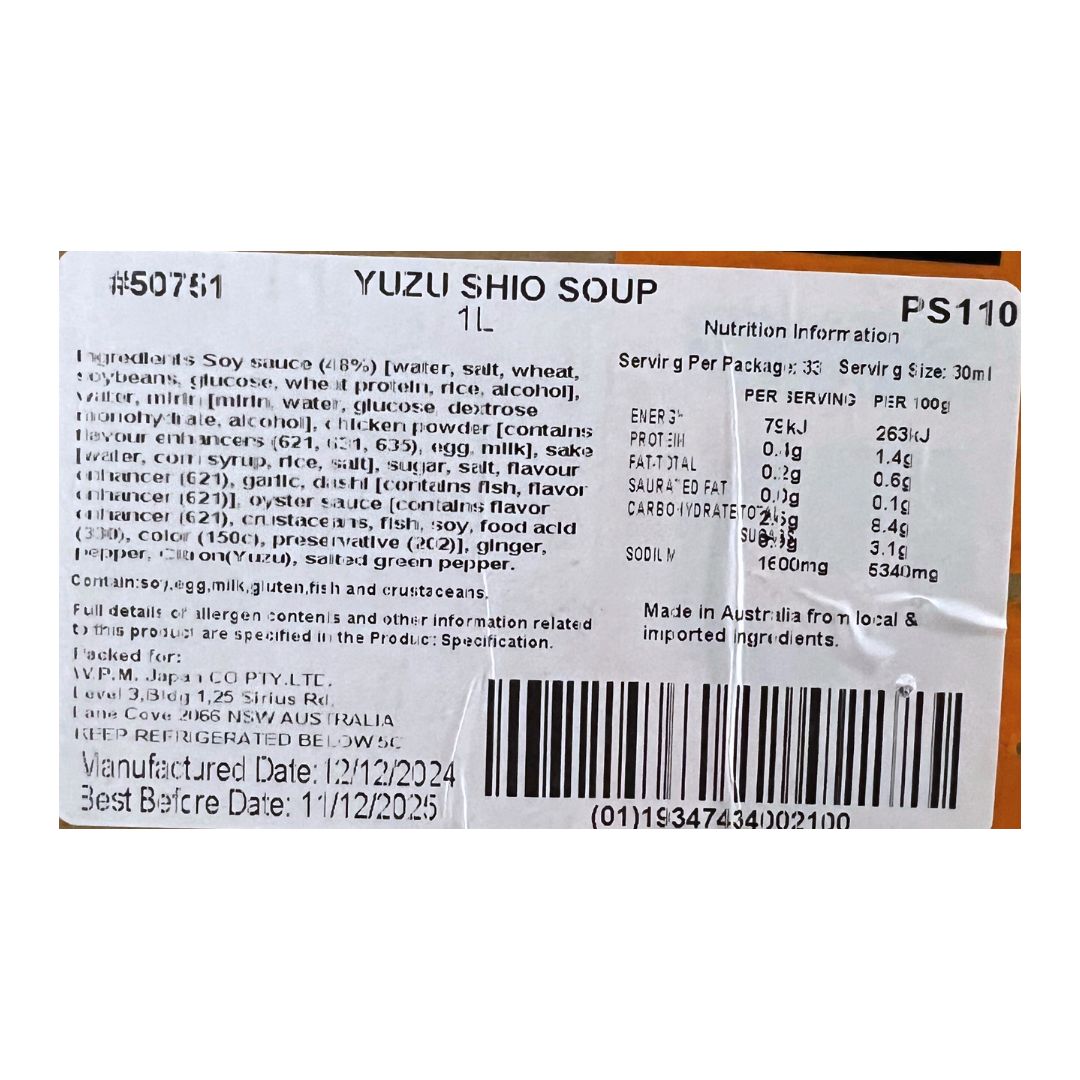 WPM Yuzu Shio Base 1L