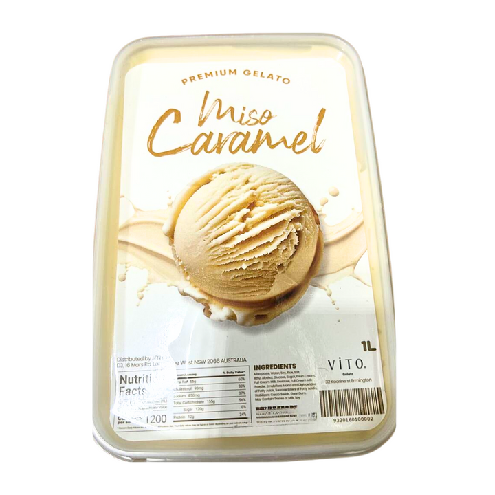 Miso Caramel Premium Gelato 1L