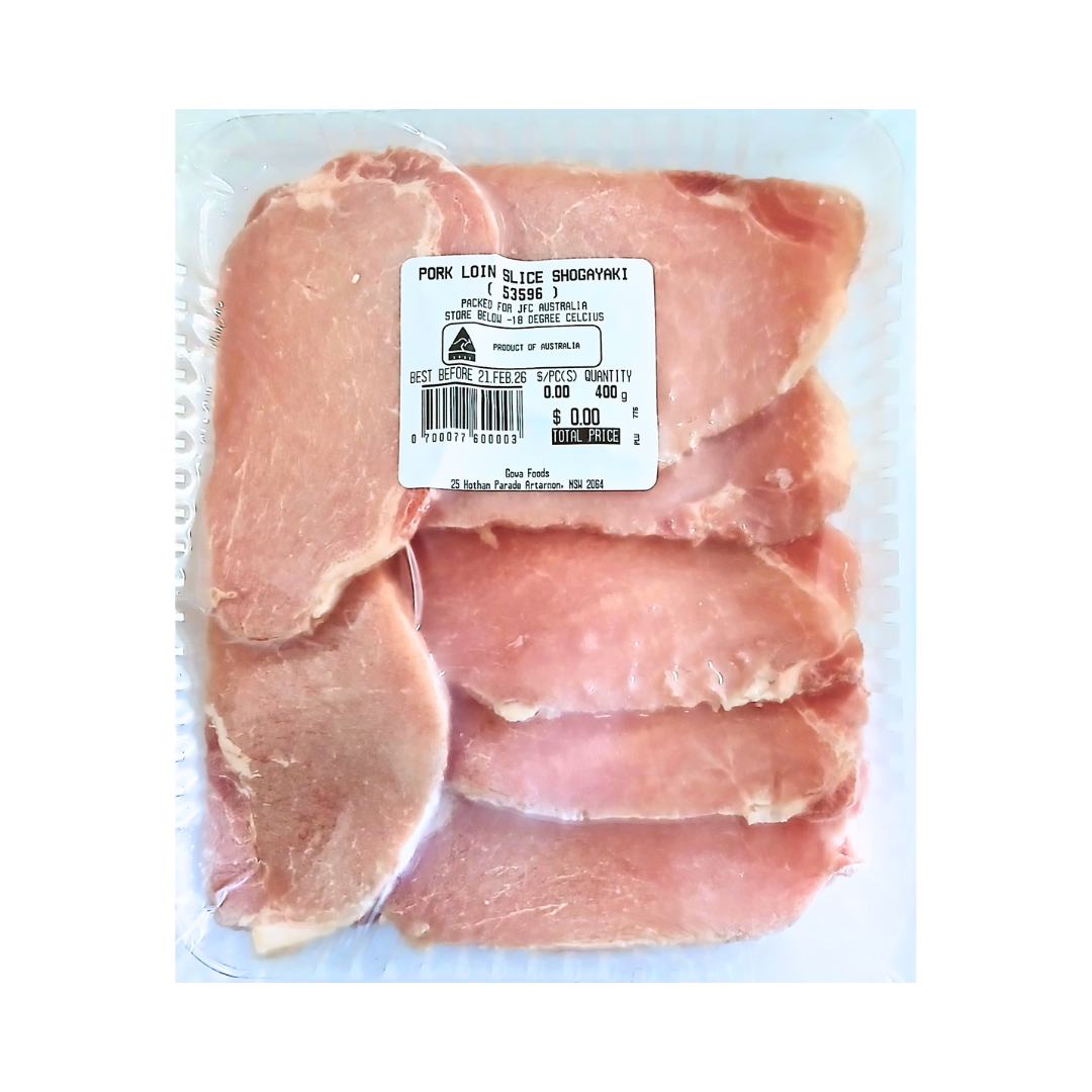 Pork Loin Slice Shogayaki 400g