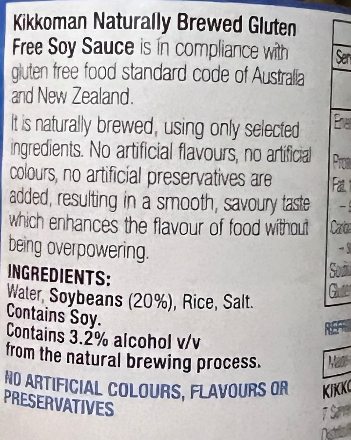 Naturally Brewed Gluten Free Soy Sauce 250ml