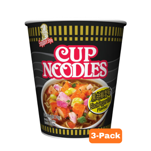 NISSIN Black Pepper Crab Flavour Cup 74g×3pc