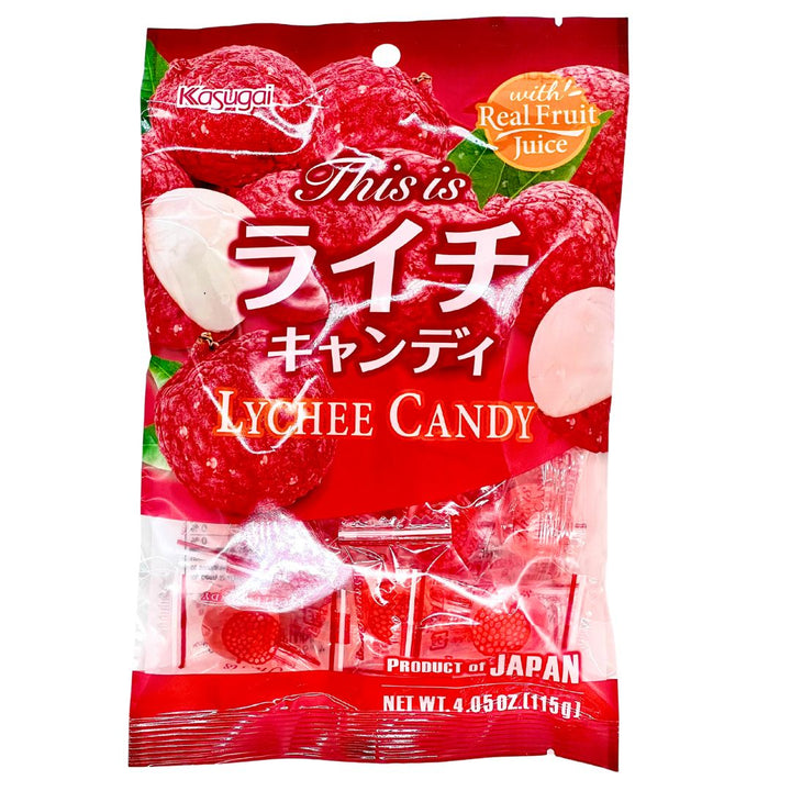 KASUGAI Lychee Candy 115g