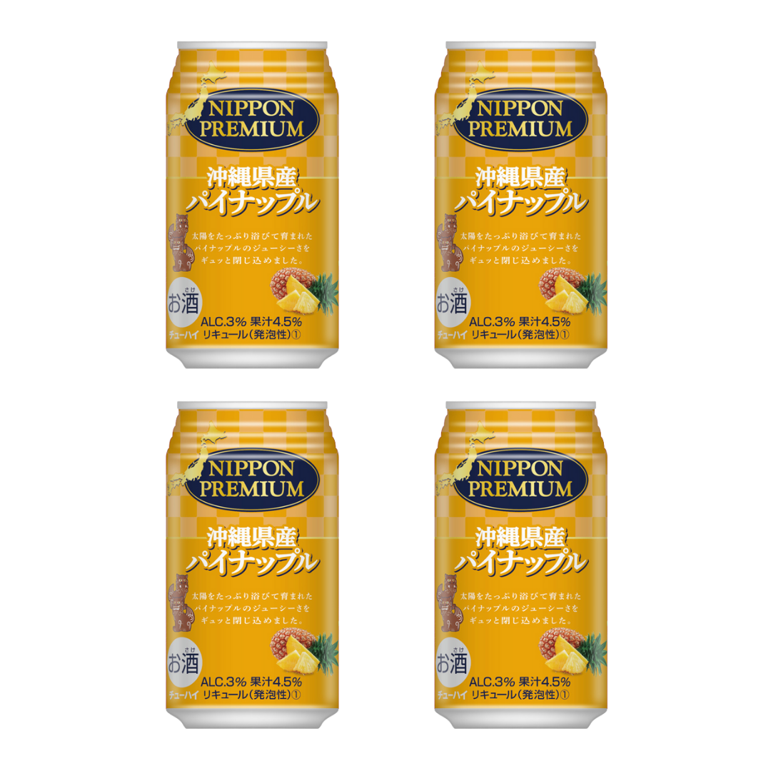 NP Pineapple Chuhai 350ml x4