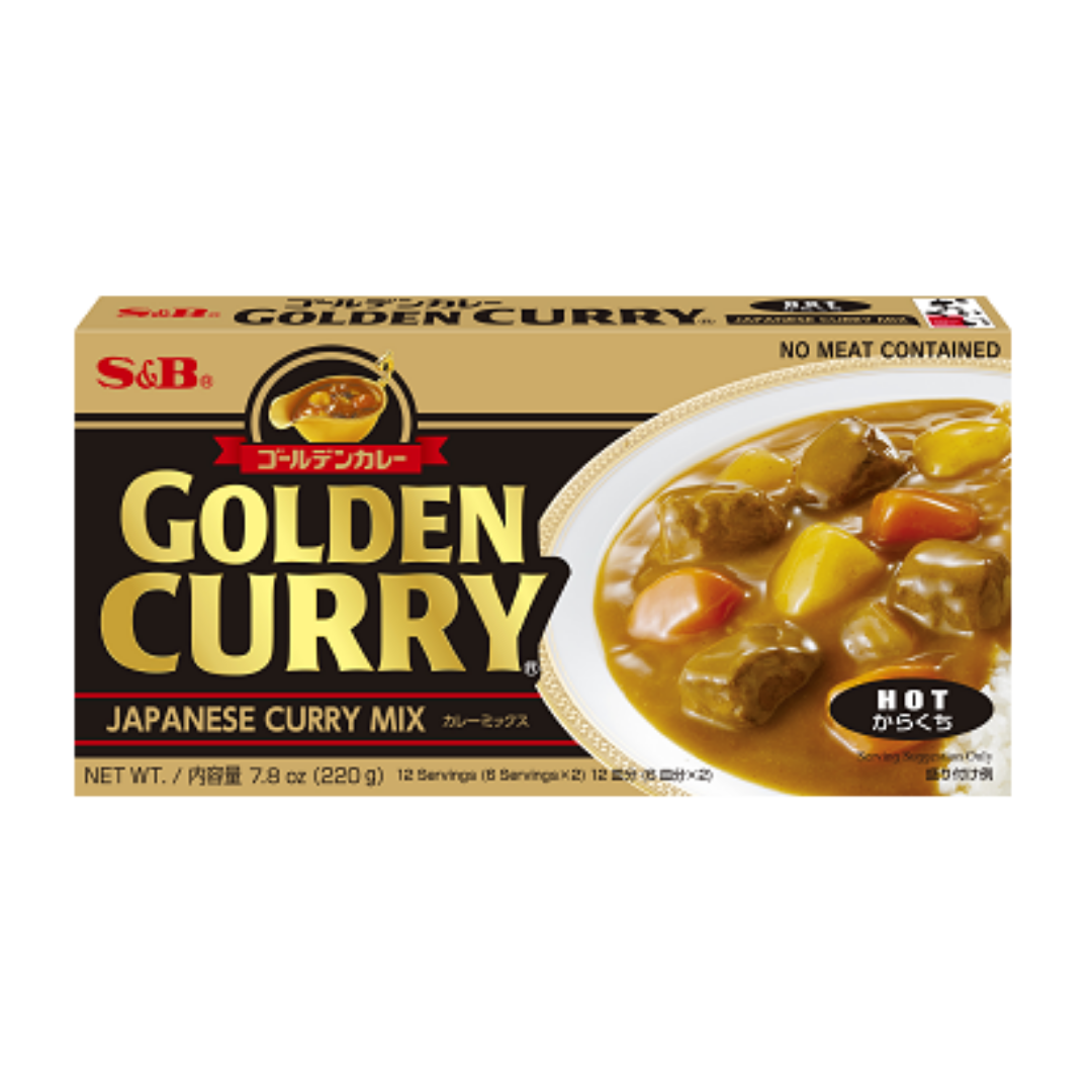 S&B Golden Curry Mix Hot 220g