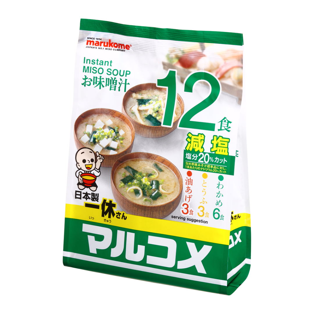 Ikkyusan Less Salt Miso Soup 12pc 210g