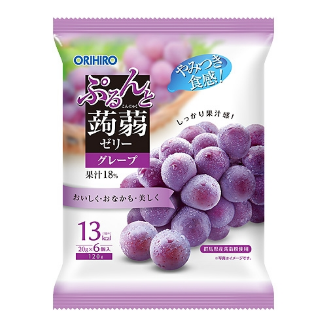 Purunto Konnyaku Jelly Grape Pouch 120g