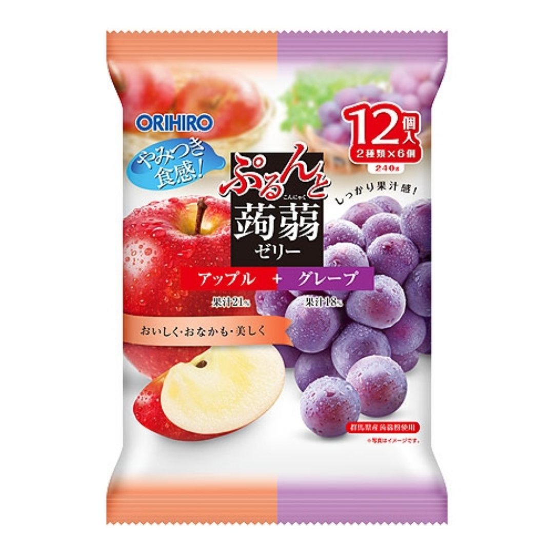 Purunto Konnyaku Jelly Apple and Grape 240g