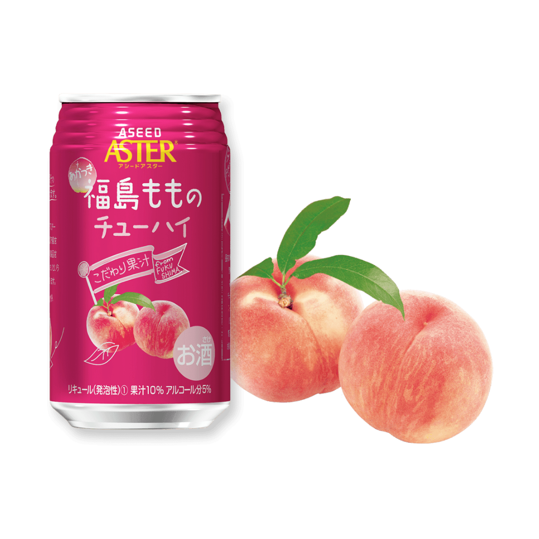 ASTER Fukushima Momo Chuhai 350ml x 4