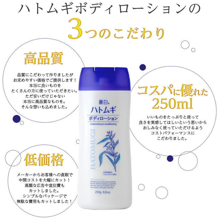 HATOMUGI Body Lotion 250g