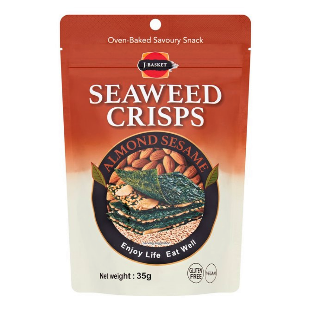 Seaweed Crisps Almond & Sesame 35g
