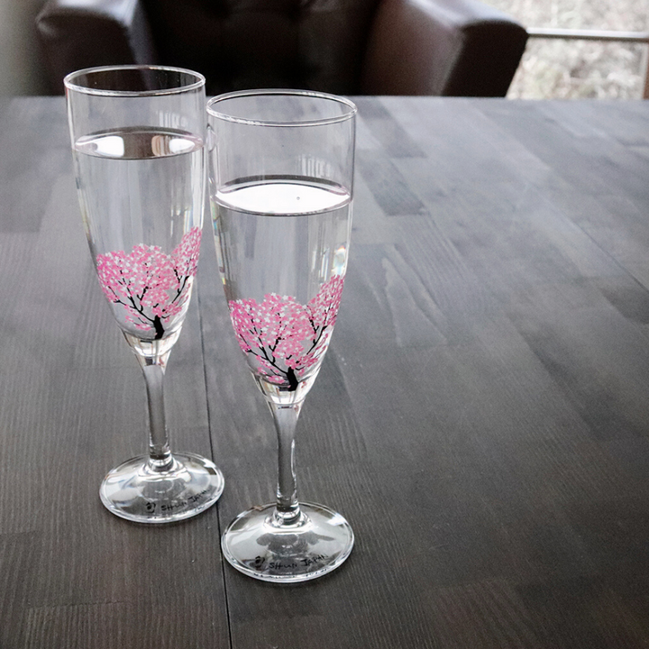 Sakura Champagne Glass 2pc